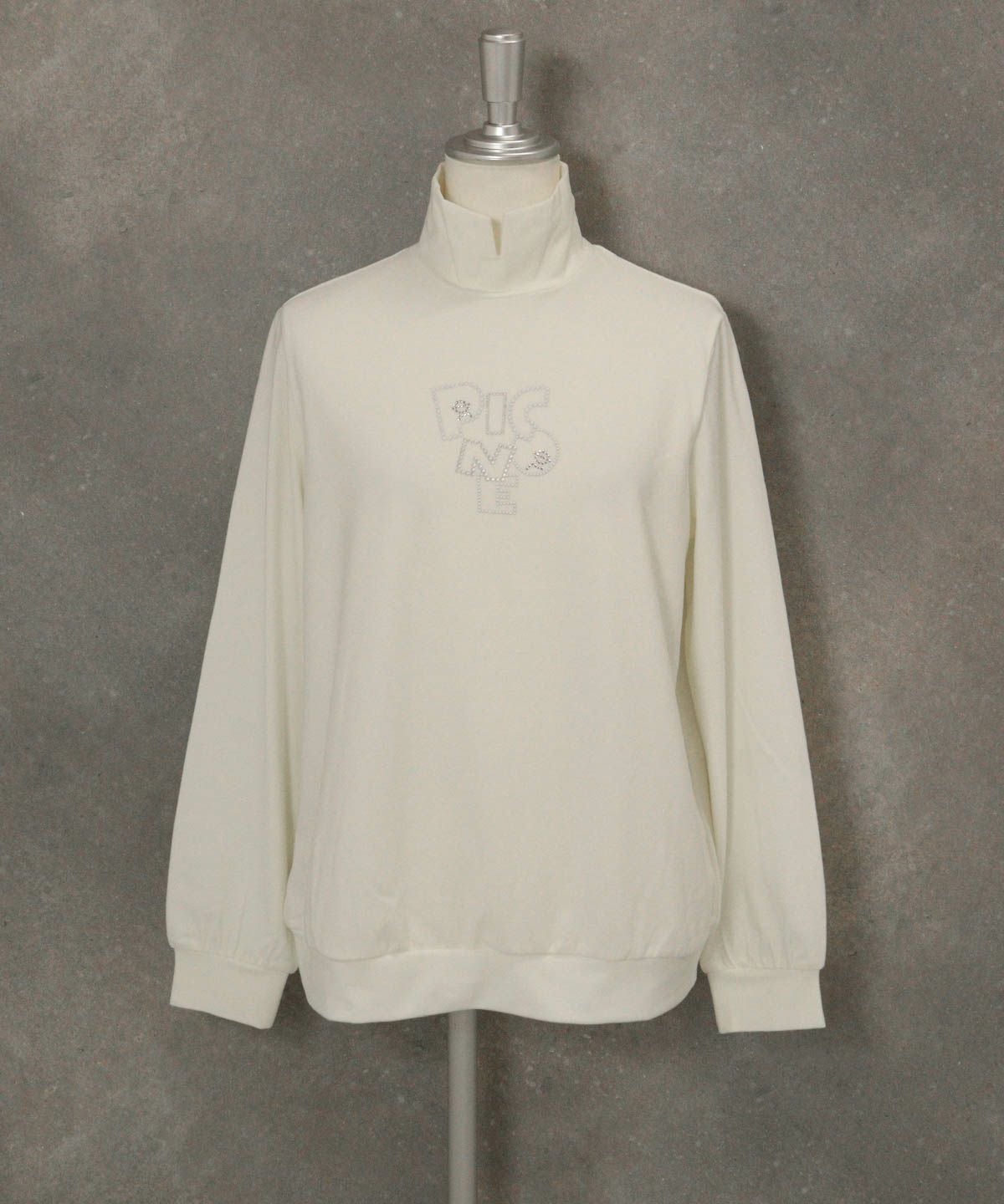ドットロゴ起毛プルオーバー(ホワイト)前