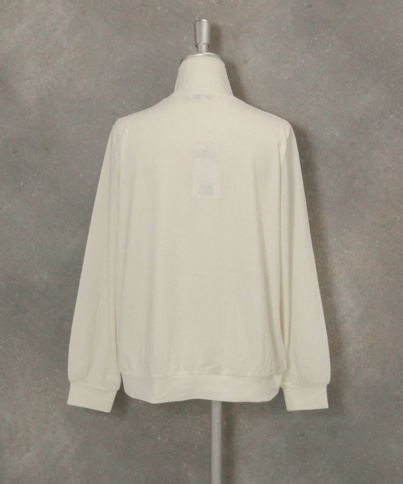 ドットロゴ起毛プルオーバー(ホワイト)後ろ