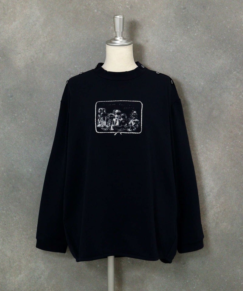 UV発熱裏フリースプルオーバー（ネイビー）