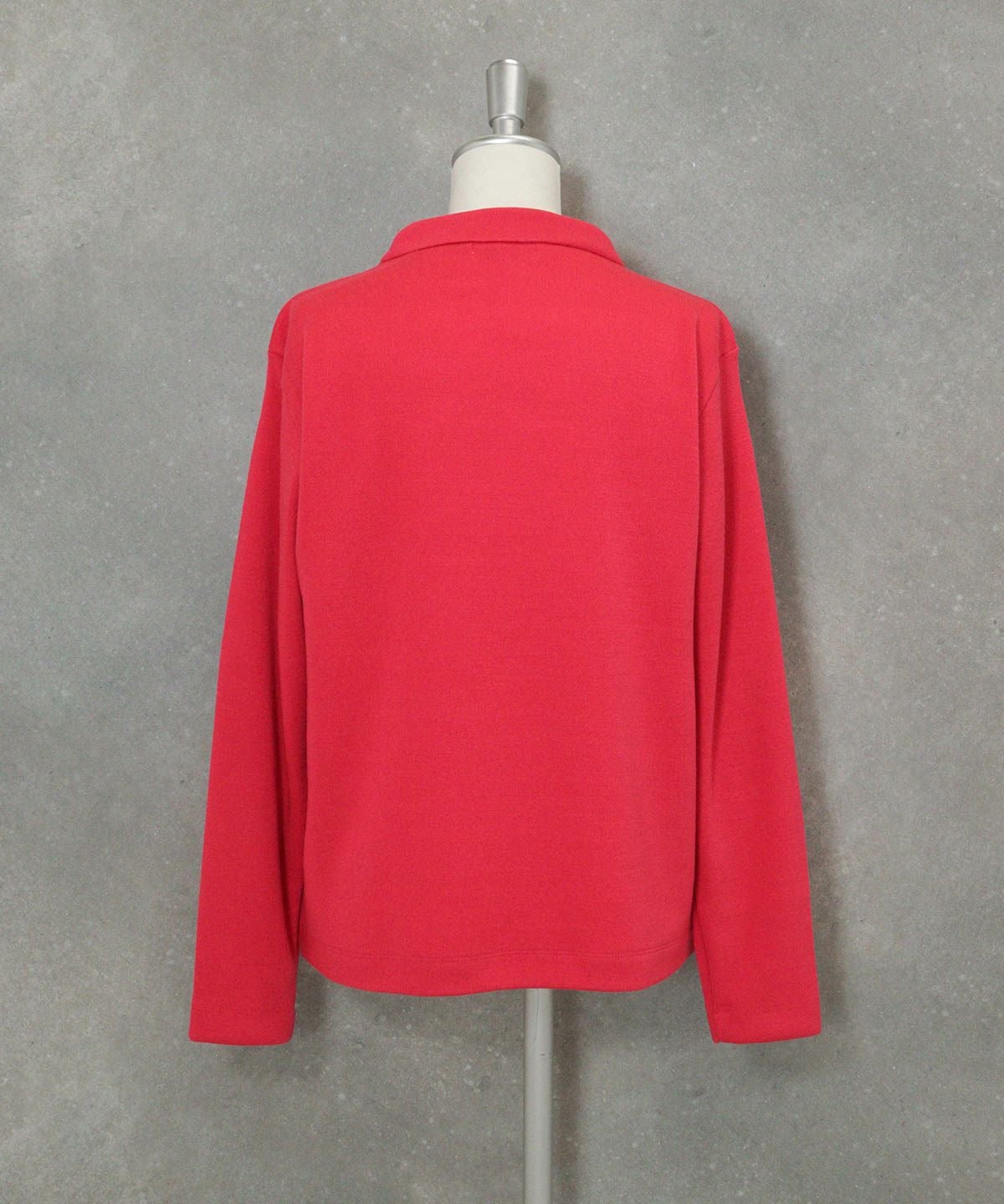 ドットイラストニットソー(コーラルピンク)後ろ