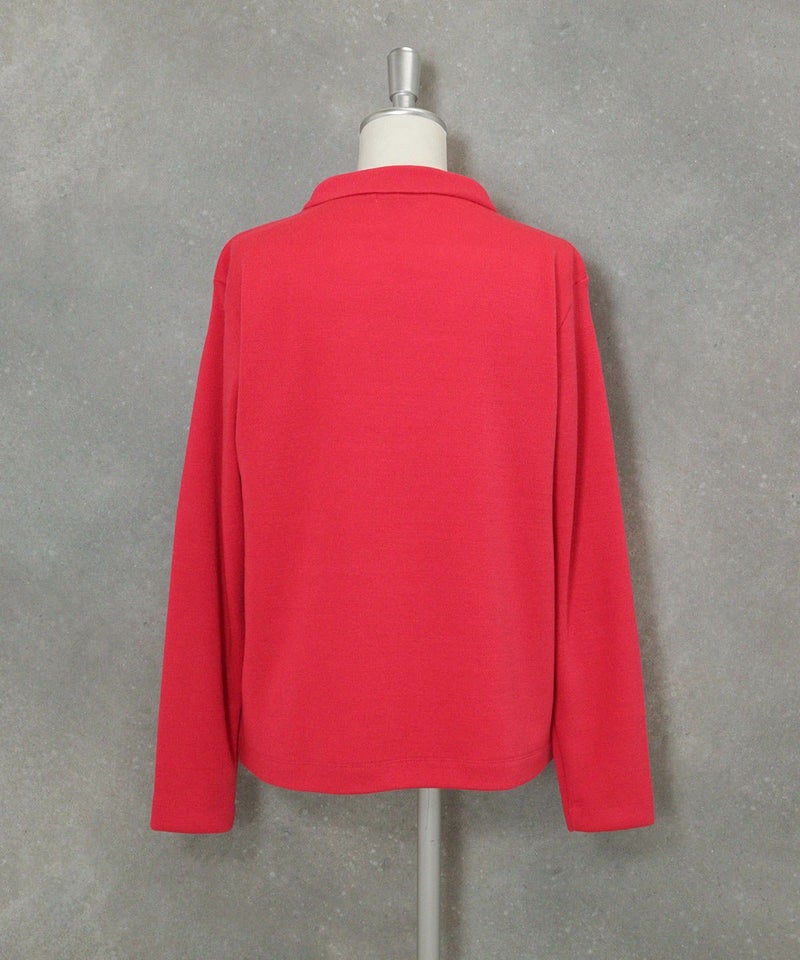 ドットイラストニットソー(コーラルピンク)後ろ