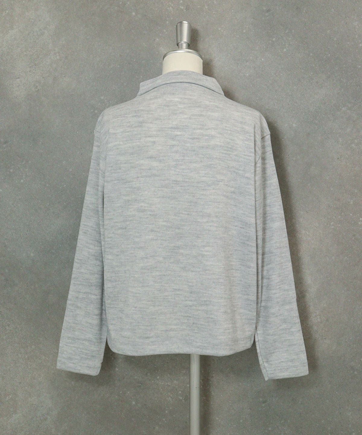 ドットイラストニットソー(ライトグレー)後ろ