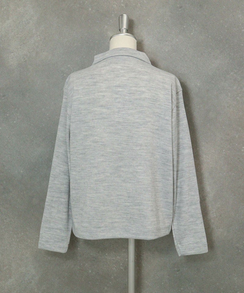 ドットイラストニットソー(ライトグレー)後ろ