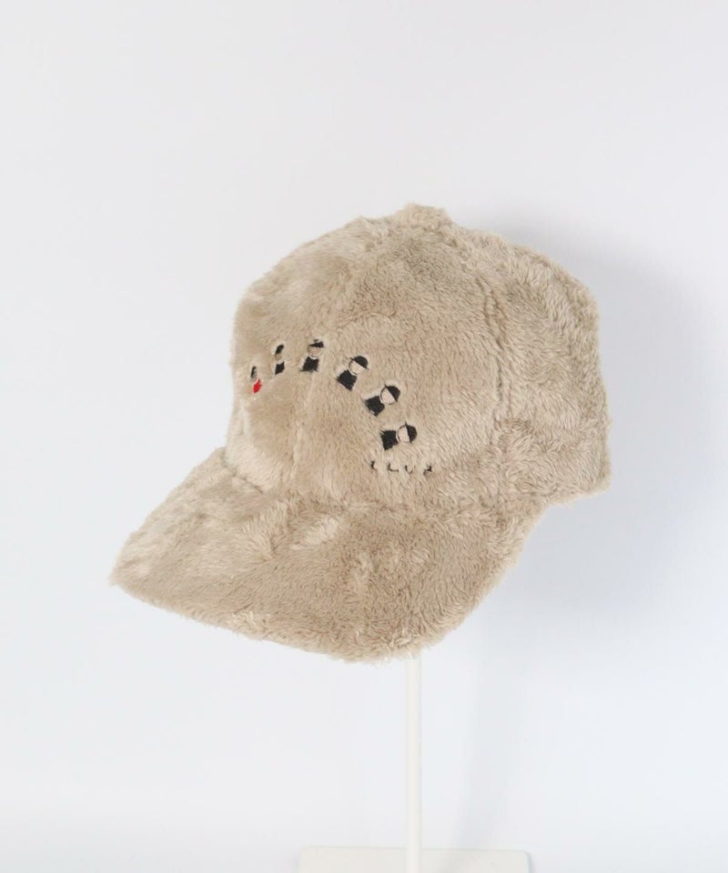エコファー刺繍キャップ（ベージュ）