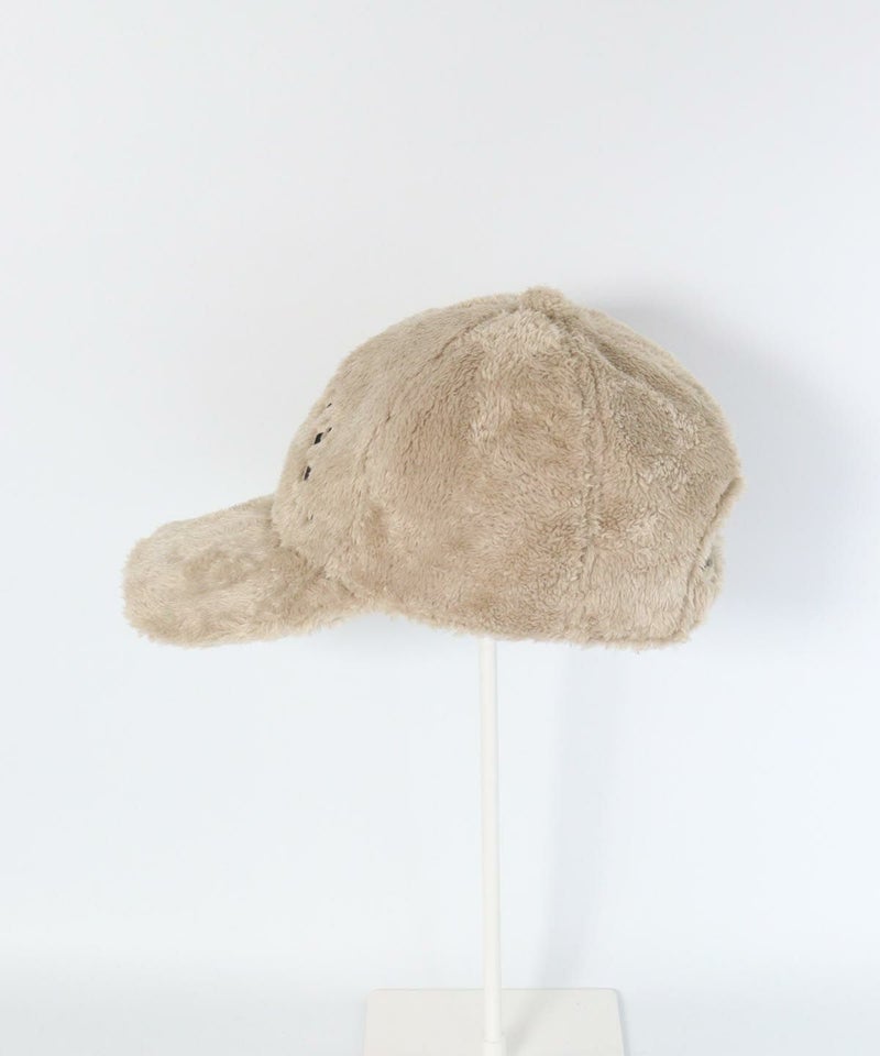 エコファー刺繍キャップ横（ベージュ）