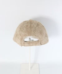 エコファー刺繍キャップ後（ベージュ）