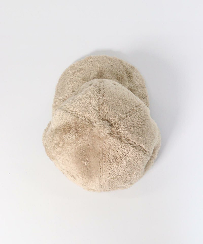 エコファー刺繍キャップ上（ベージュ）