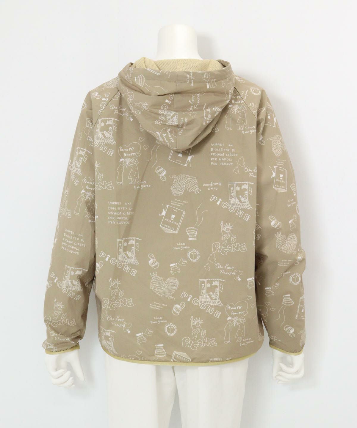 保温撥水総柄ジップブルゾン|ピッコーネクラブ - ゴルフウェアや婦人服通販