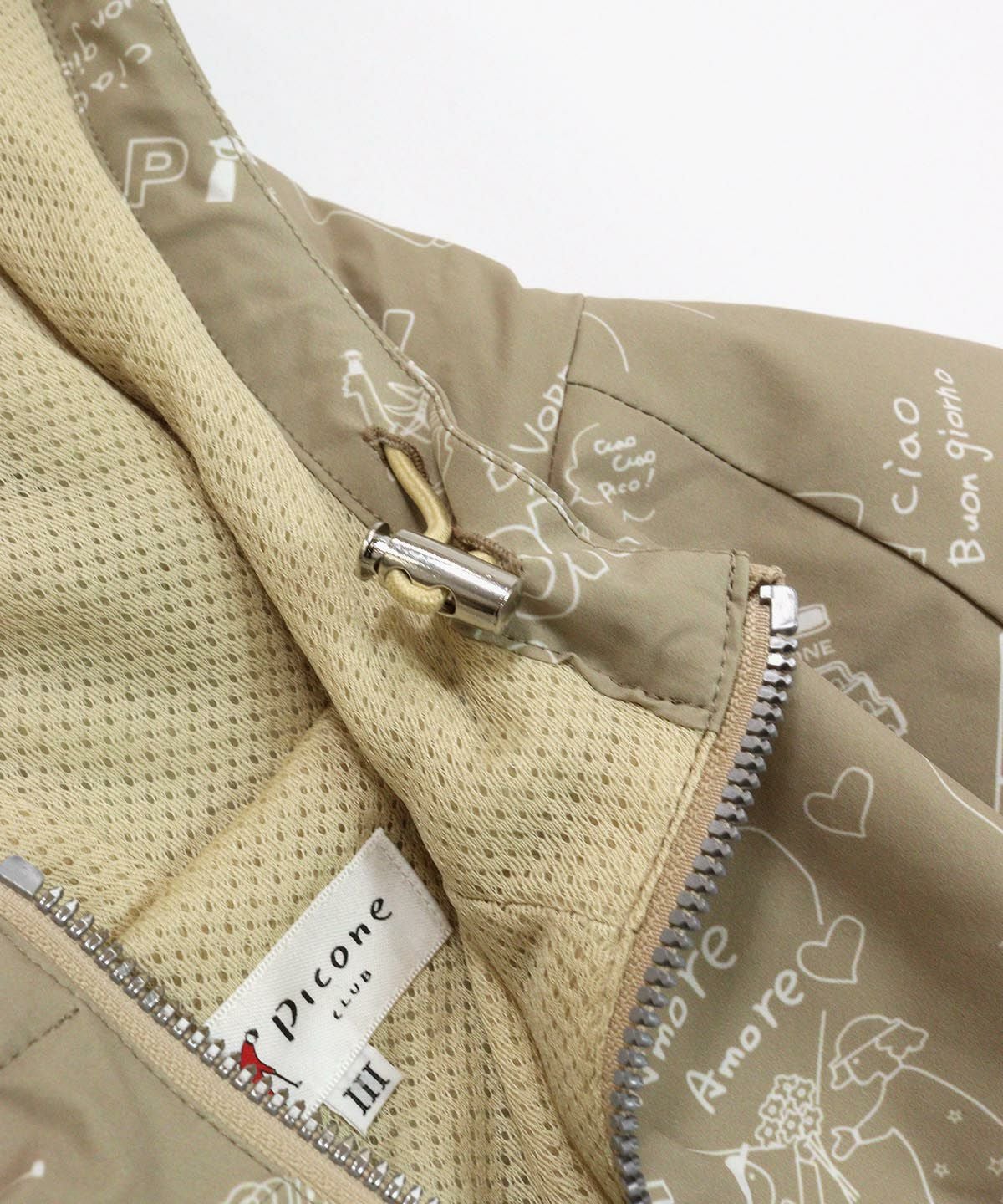 保温撥水総柄ジップブルゾン|ピッコーネクラブ - ゴルフウェアや婦人服通販