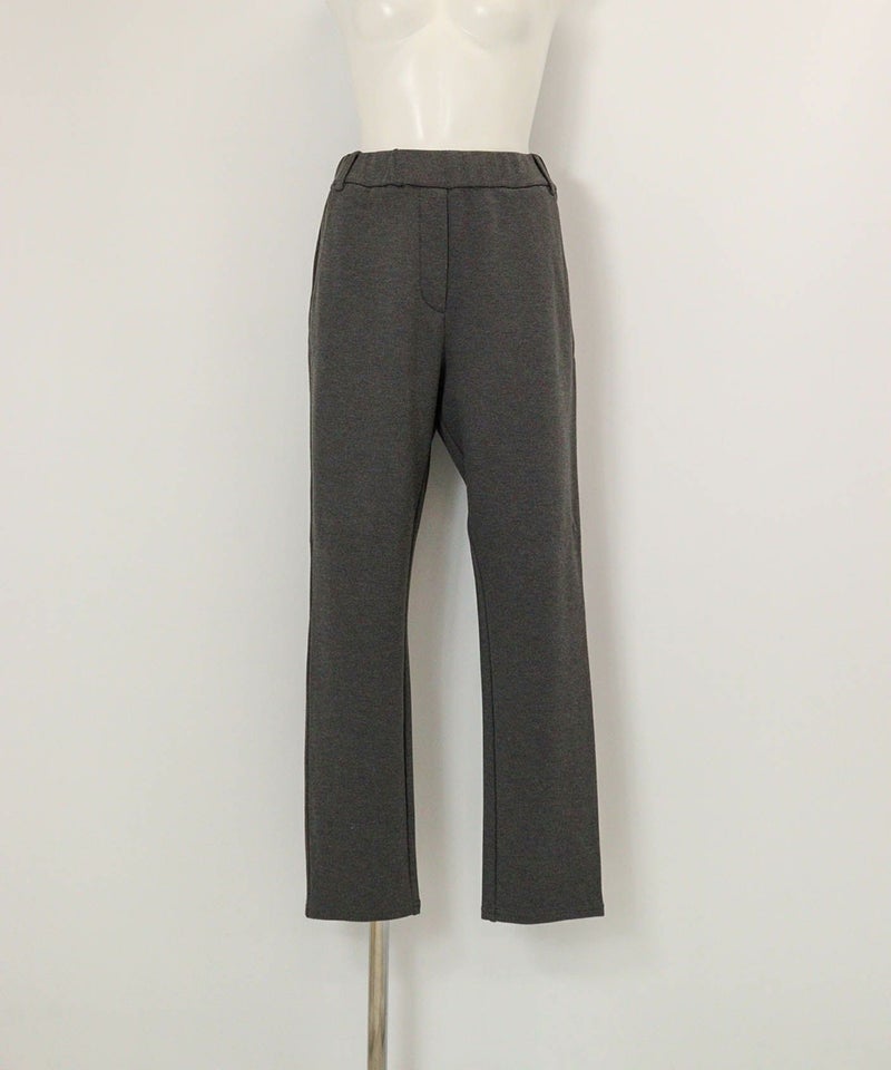 発熱保温モックロディジャージーパンツ(グレー)前