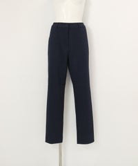 グレンチェック柄パンツ(ネイビー)前