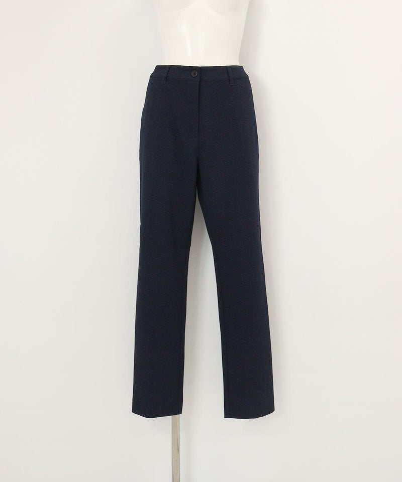 グレンチェック柄パンツ(ネイビー)前