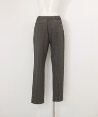 グレンチェック柄パンツ(グレー)後ろ