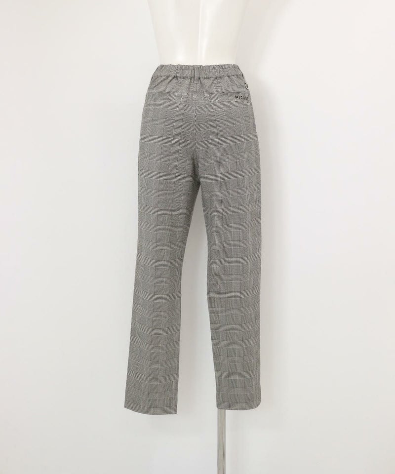 グレンチェック柄パンツ(ホワイト)後ろ