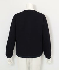 蓄熱保温ダブルポケットプルオーパー後（ネイビー）