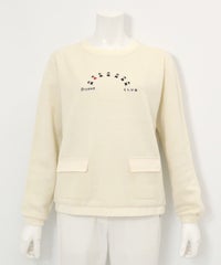 蓄熱保温ダブルポケットプルオーパー（ホワイト）