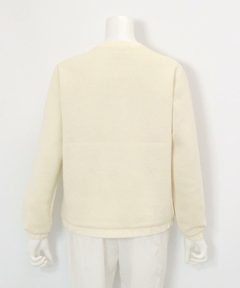 蓄熱保温ダブルポケットプルオーパー後（ホワイト）