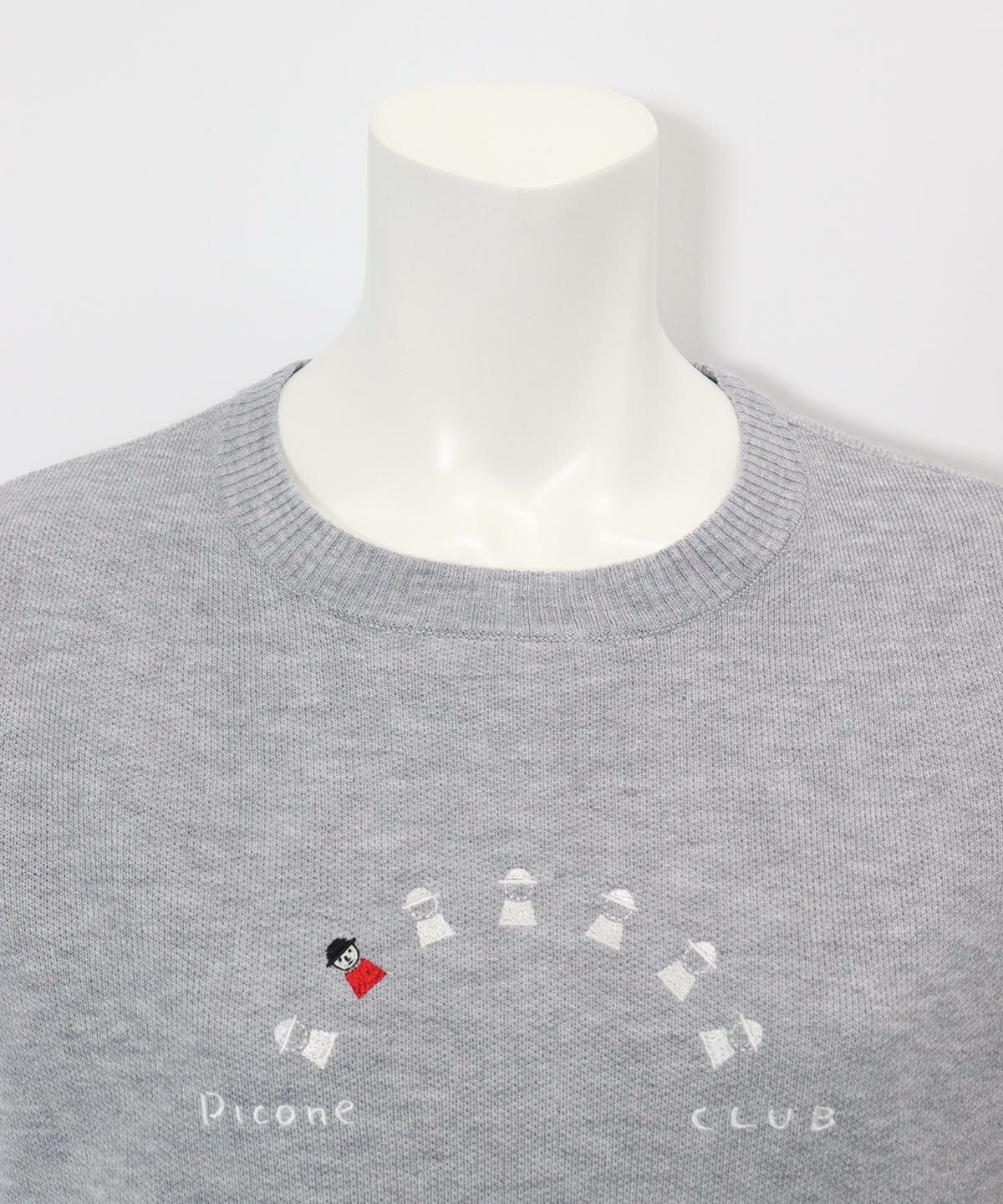 首元部分（ライトグレー）