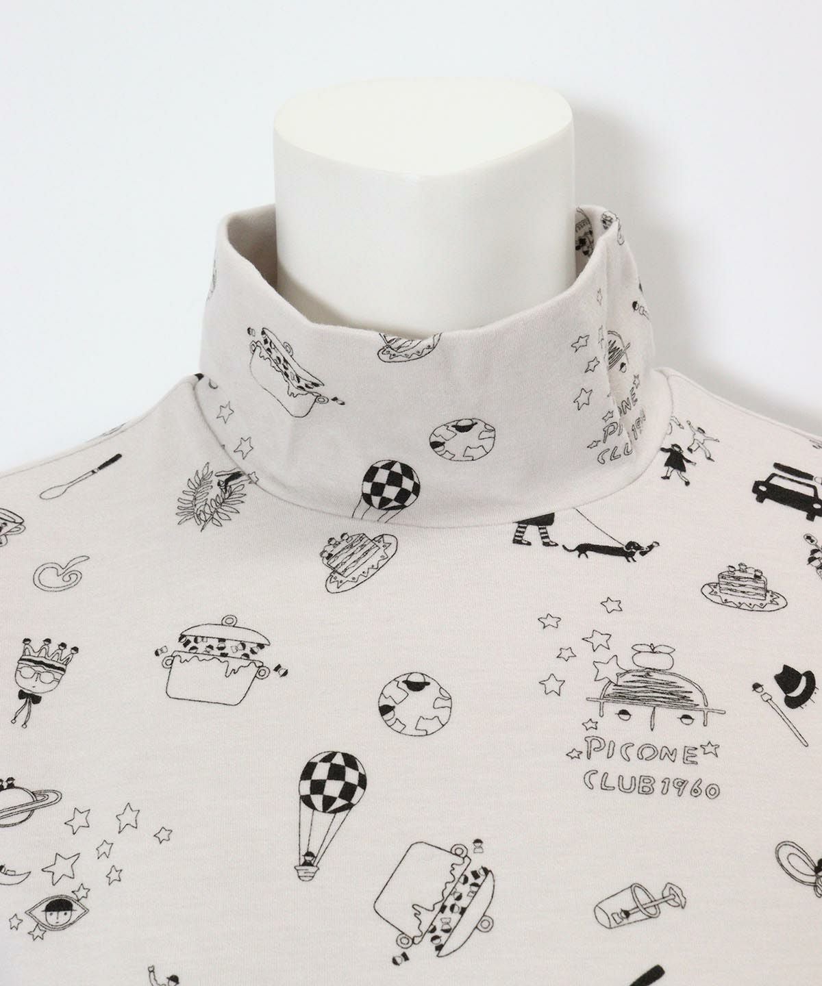 首元部分（ライトグレー）