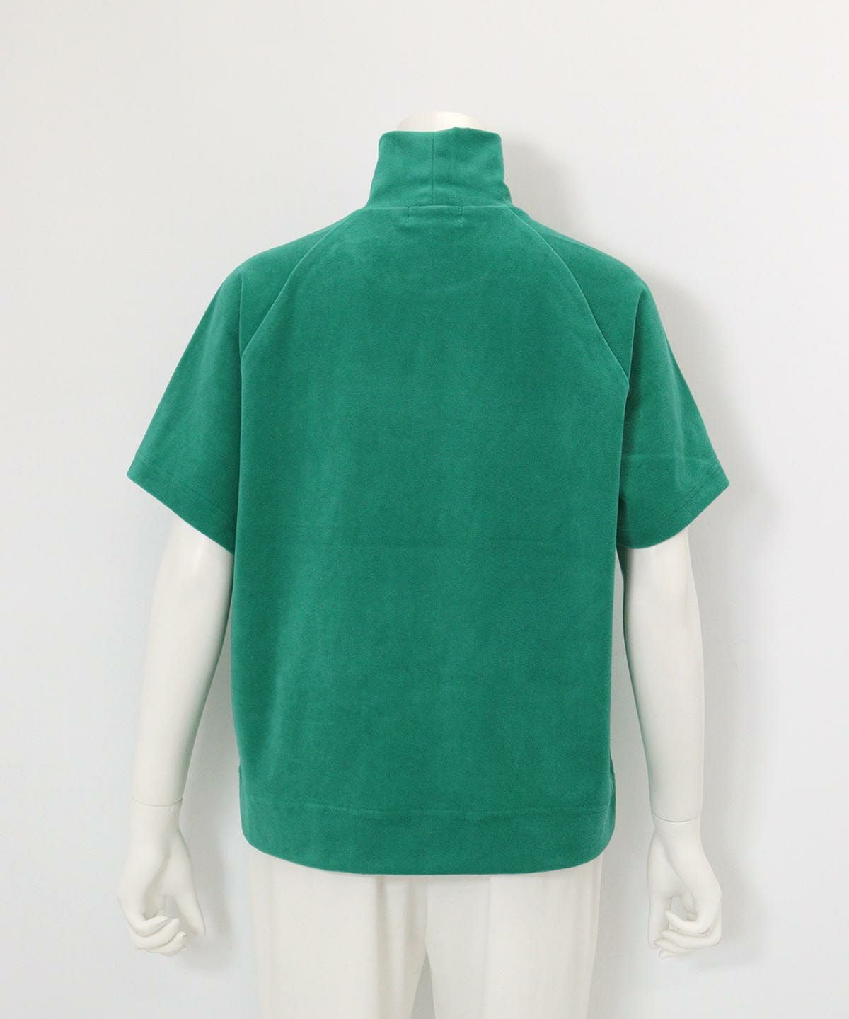 パイル地半袖プルオーバー(グリーン)後ろ