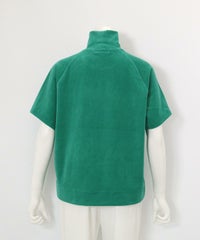パイル地半袖プルオーバー(グリーン)後ろ