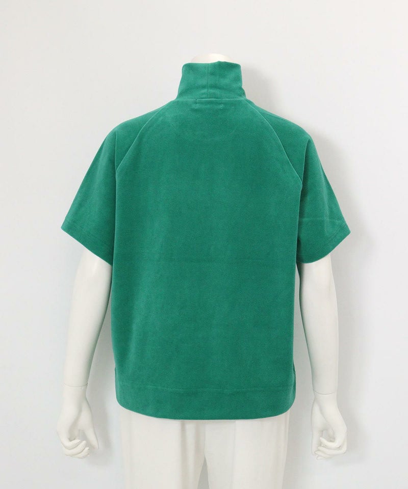 パイル地半袖プルオーバー(グリーン)後ろ