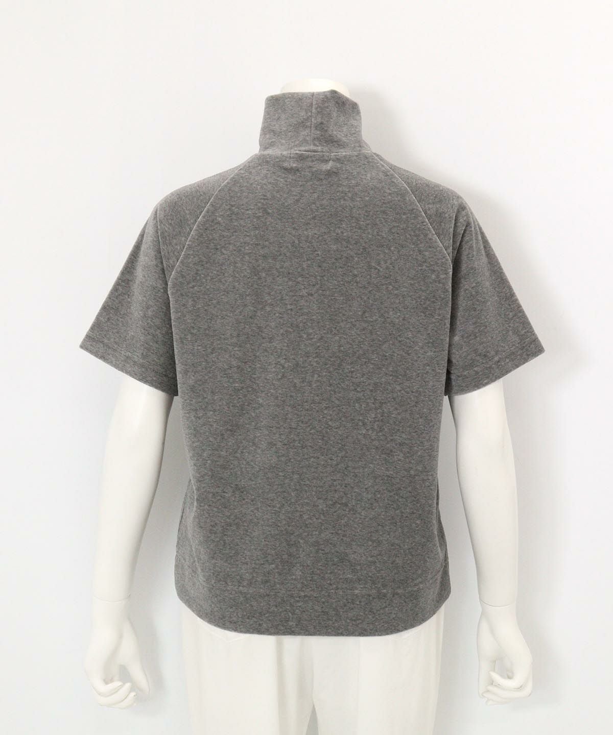 パイル地半袖プルオーバー(グレー)後ろ