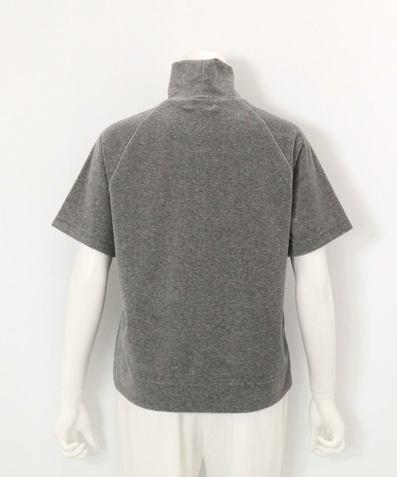 パイル地半袖プルオーバー(グレー)後ろ