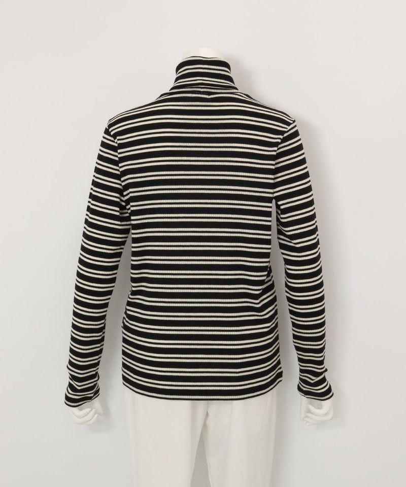 フライスボーダーハイネックプルオーバー後（ブラック）