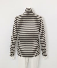 フライスボーダーハイネックプルオーバー後（グレー）