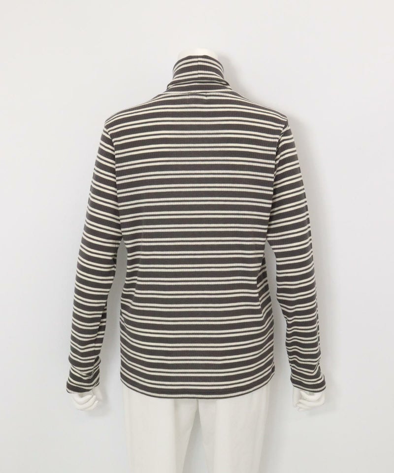 フライスボーダーハイネックプルオーバー後（グレー）