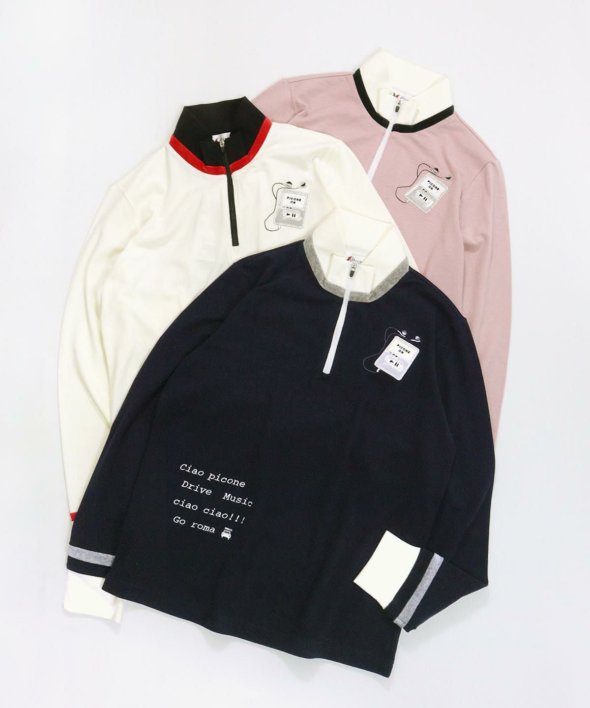 ベロアライン保温起毛プルオーバー|ピッコーネクラブ - ゴルフウェアや