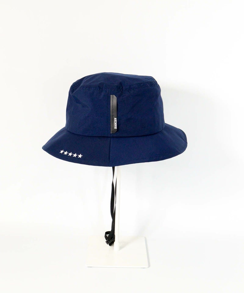 【メンズ】撥水ナイロンハット横（ネイビー）