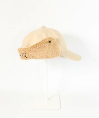 ボア切替2WAYキャップ右横（ベージュ）