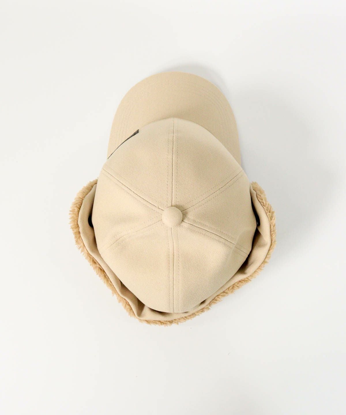 ボア切替2WAYキャップ上（ベージュ）