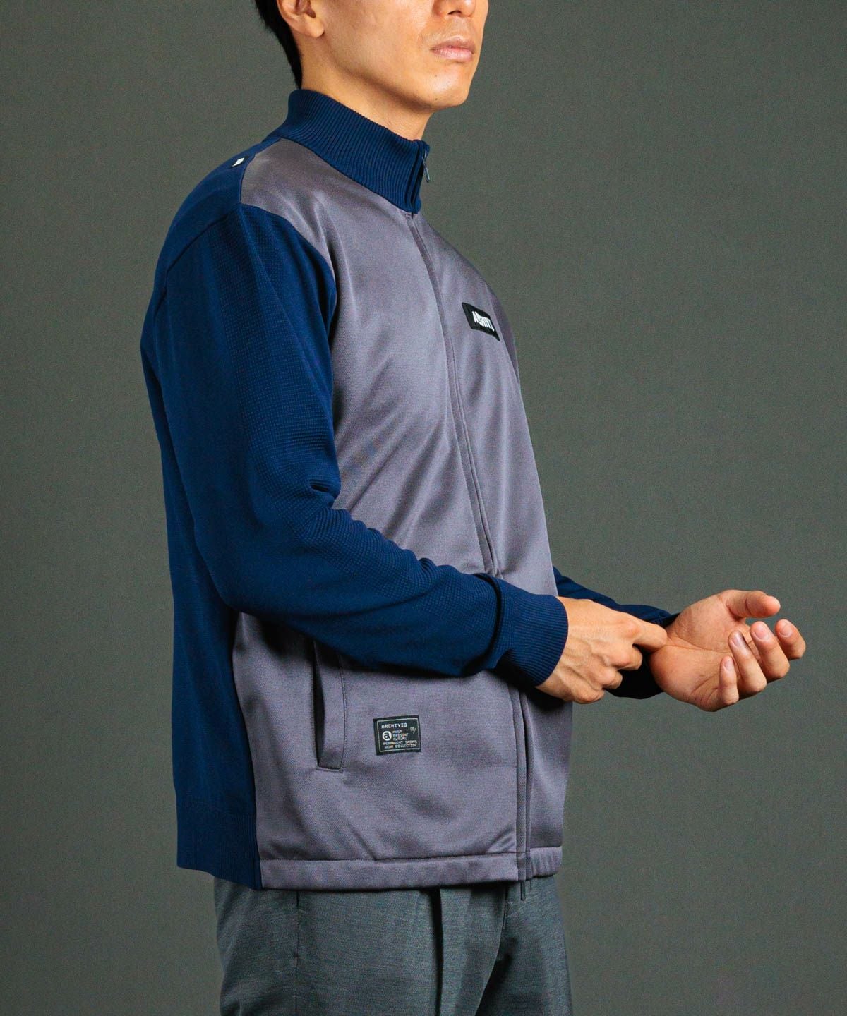 メンズ】異素材切替配色ブルゾン|アルチビオ - ゴルフウェアや婦人服通販