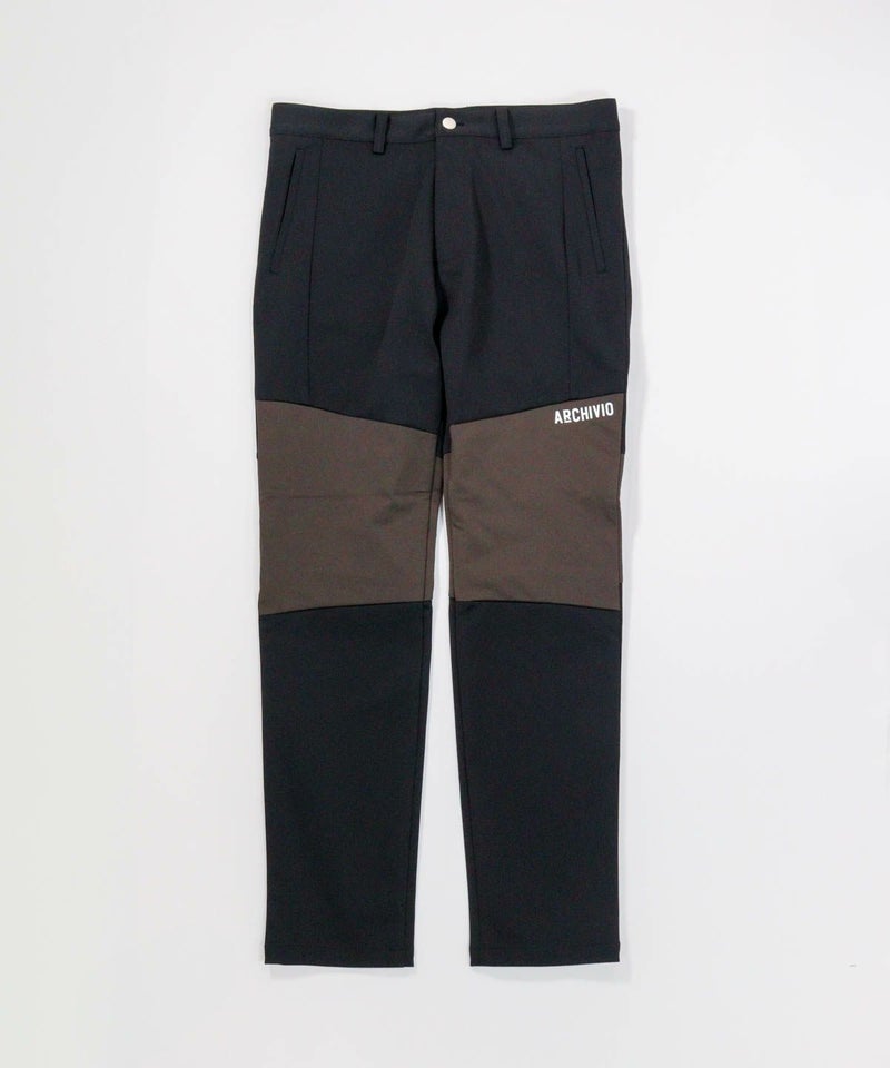 【メンズ】配色切替UVパンツ（ブラック）