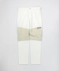 【メンズ】配色切替UVパンツ（ホワイト）