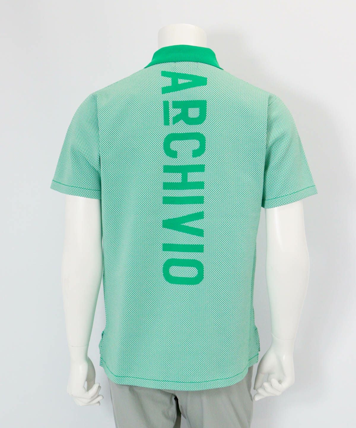 メンズ】幾何学柄ニットポロシャツ|アルチビオ - ゴルフウェアや婦人服通販