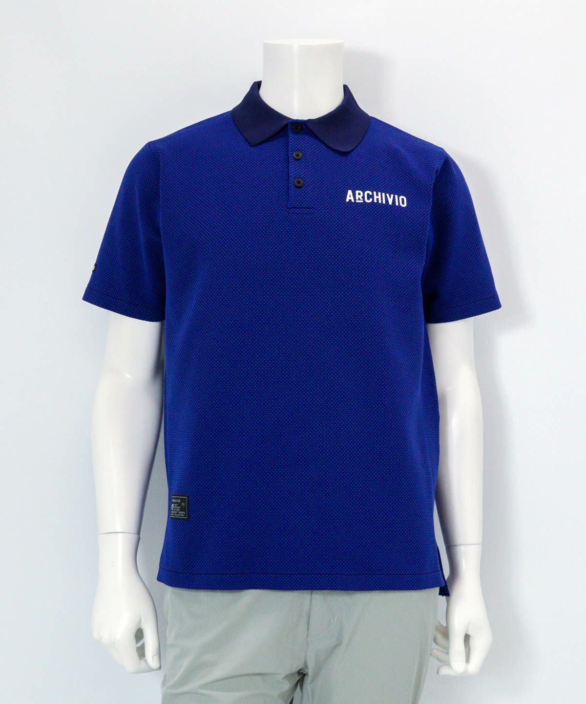 メンズ】幾何学柄ニットポロシャツ|アルチビオ - ゴルフウェアや婦人服通販