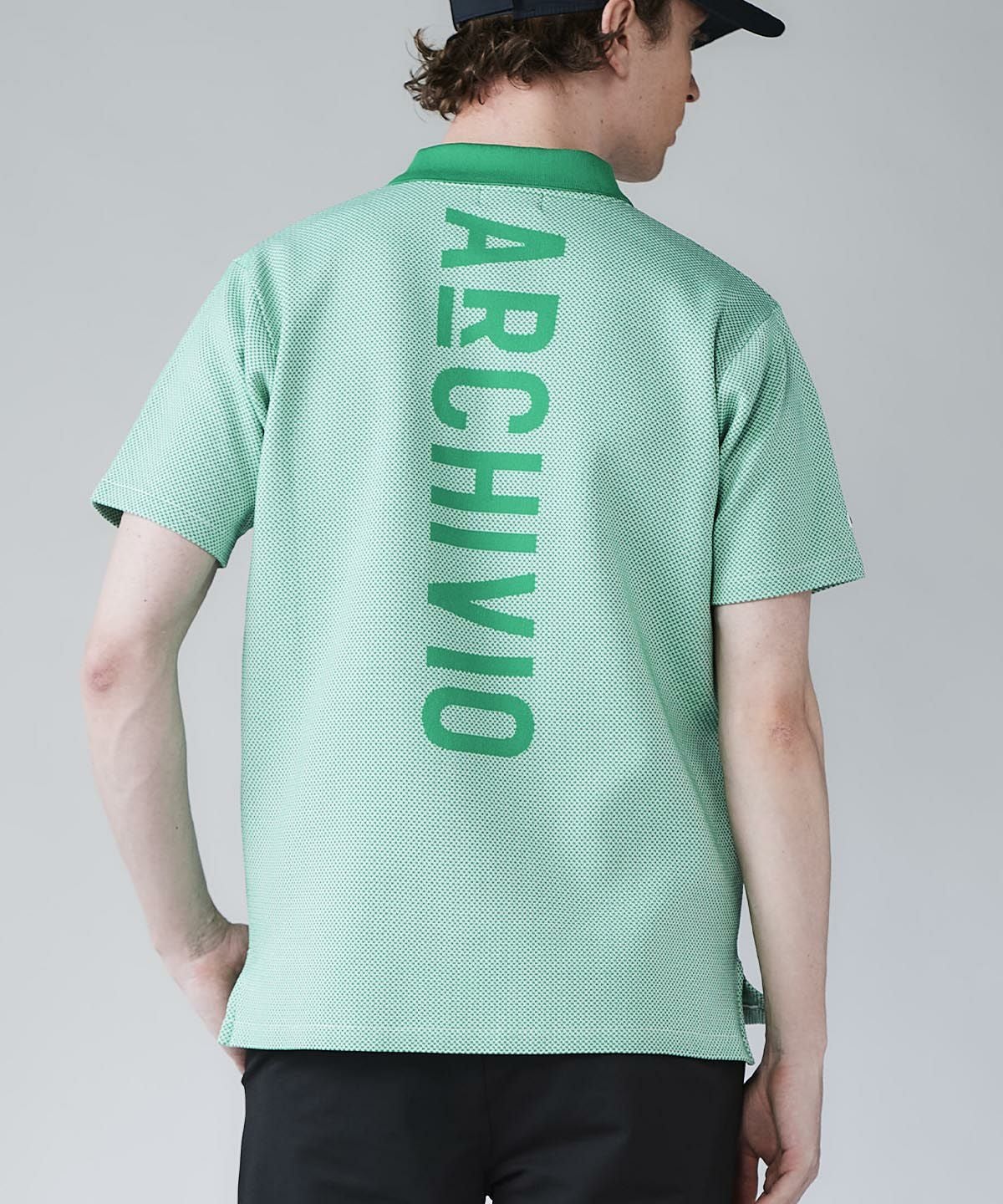 メンズ】幾何学柄ニットポロシャツ|アルチビオ - ゴルフウェアや婦人服通販