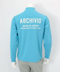 【メンズ】バックロゴUV速乾プルオーバー後（ブルー）