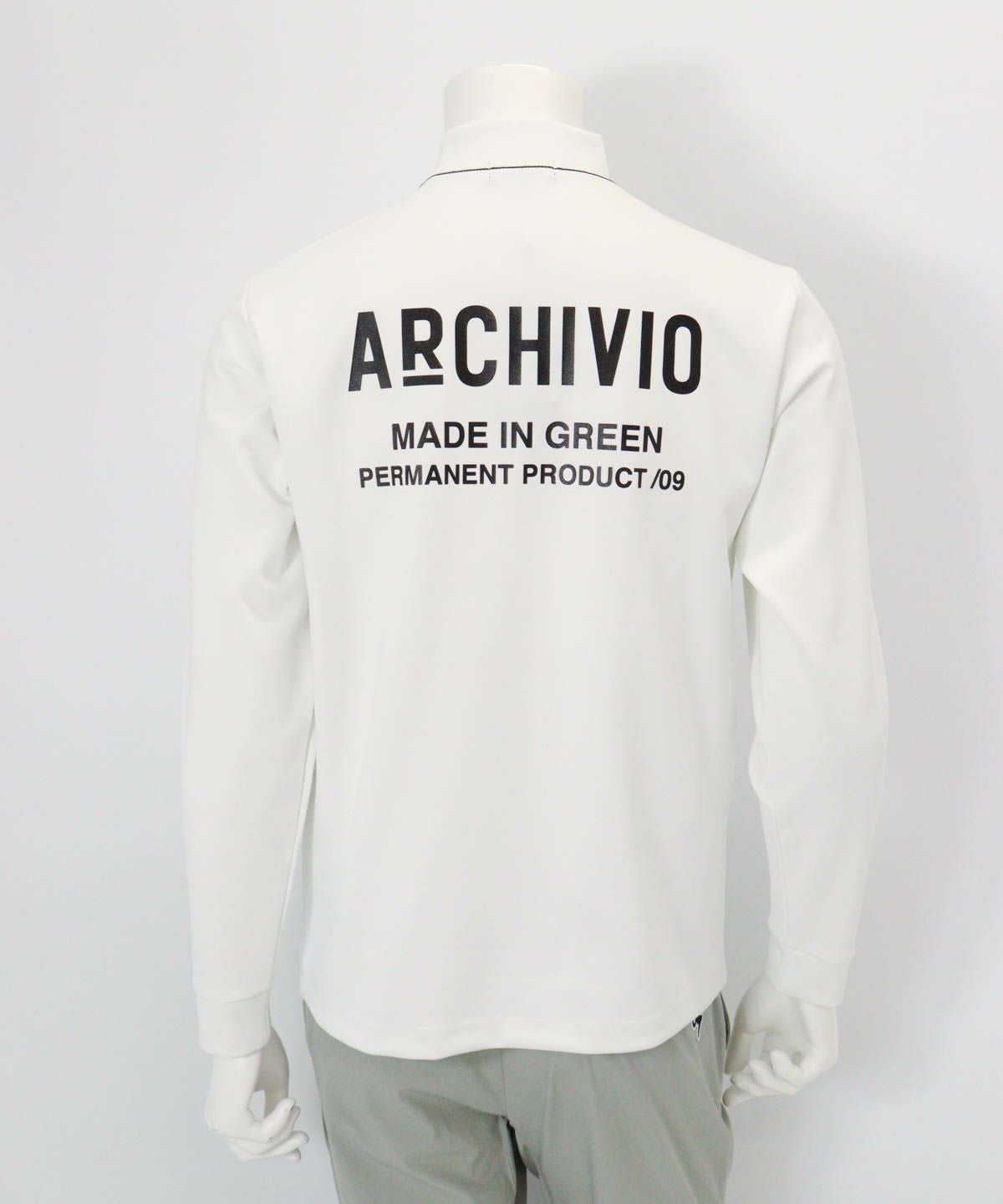 【メンズ】バックロゴUV速乾プルオーバー（ホワイト）