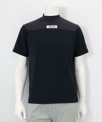 【メンズ】胸切替UV冷感プルオーバー（ブラック）