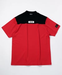 【メンズ】胸切替UV冷感プルオーバー（レッド）