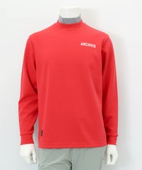 【メンズ】バックロゴ刺繍UV冷感プルオーバー（レッド）