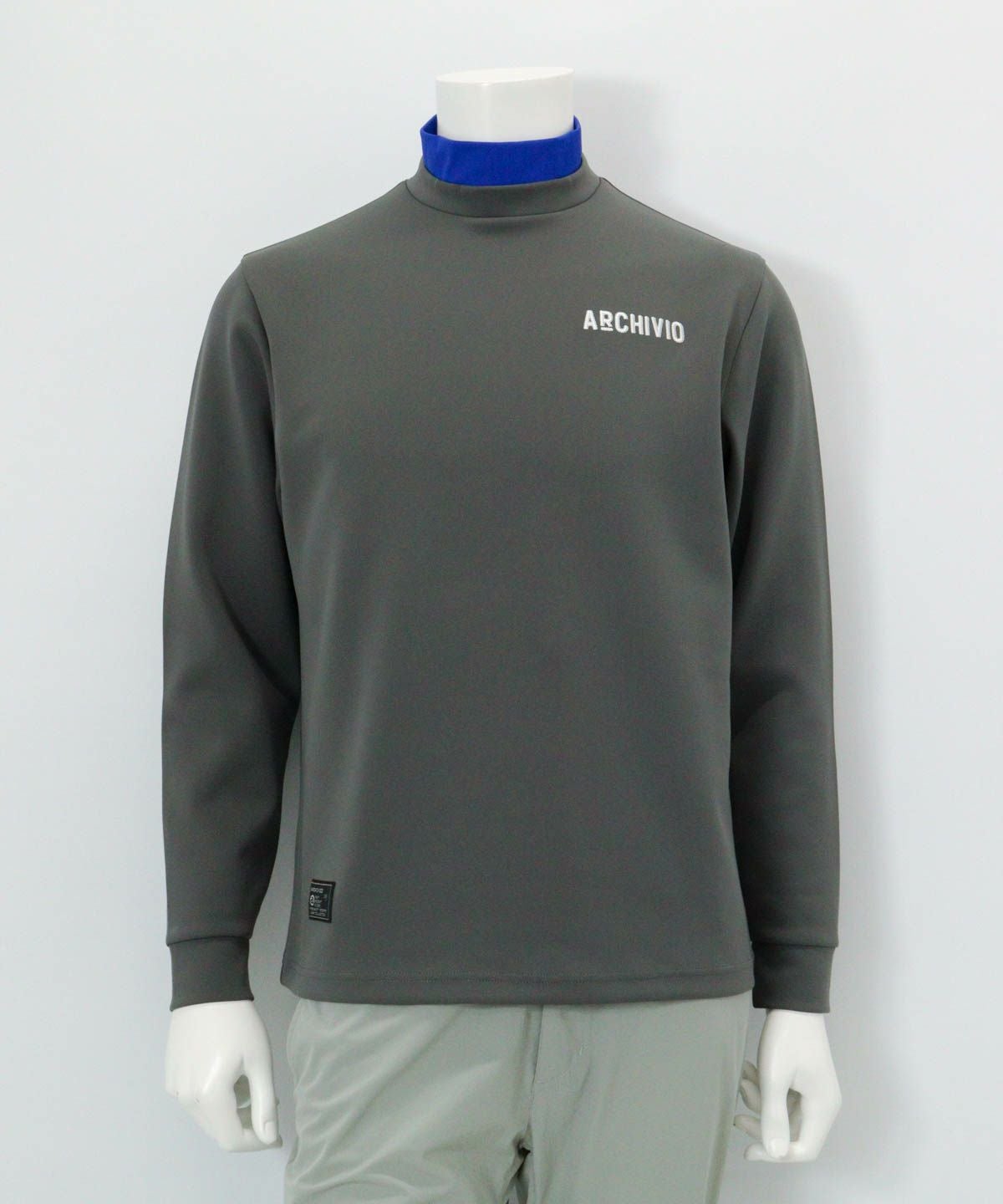 【メンズ】バックロゴ刺繍UV冷感プルオーバー（グレー）