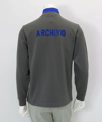 【メンズ】バックロゴ刺繍UV冷感プルオーバー後（グレー）