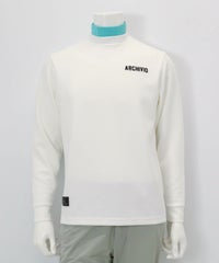 【メンズ】バックロゴ刺繍UV冷感プルオーバー(ホワイト）