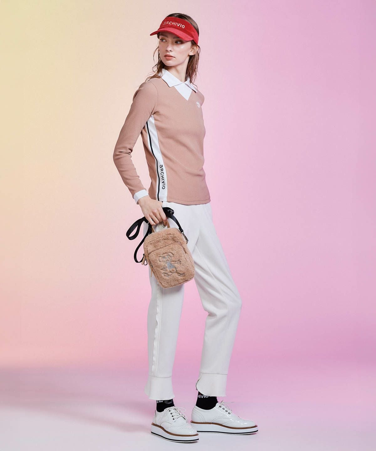 モデル着用画像(ベージュ）